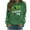 Green, variant on St. Patrick's Day Shirts for Women Funny Crewneck Sweatshirt Shamrock Graphic Shirts Raglan Long Sleeve Tops Irish Pullover