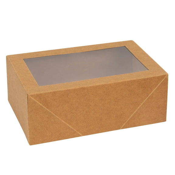 Kraft paper 7.5X5X3" Premium Rectangular Bakery Boxes 16 Pack