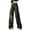Army Green, variant on High Waisted Wide Leg Pants for Women Cargo Joggers Casual Oversized Trousers with Pockets Ankle-Length Loose Fit Comfy Lounge Wear, Black M