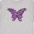 thumbnail image 4 of Inktastic Purple Ink Butterfly Boys or Girls Long Sleeve Toddler T-Shirt, 4 of 5