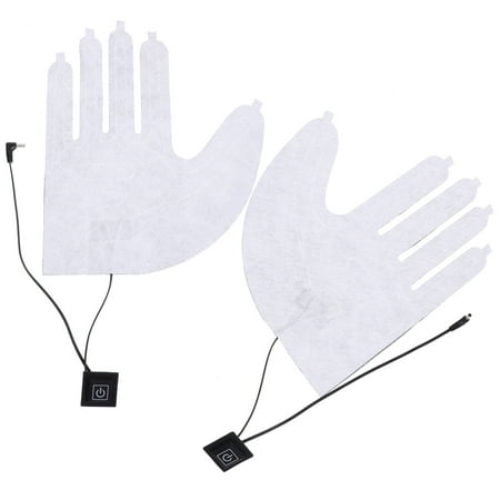 

1 Pair Portable Battery Powered Gloves Practical Heating Thermal Gloves Pad