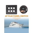 thumbnail image 2 of Kit Caja Panel FLhrweasw 6 Bandas Interruptor Panel Control Membrana Táctil LED para Coche Impermeable IP67, 2 of 9