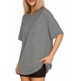 thumbnail image 2 of MOYIKO Oversized T Shirts for Women Short Sleeve Loose Fit Crewneck Tees Summer Tops, 2 of 7