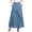Dark Blue, variant on Linen Maxi Skirts for Women Summer Casual Pure Color A Line Elastic High Waisted Long Skirts with Pockets Elegant Loose Comfortable Work and Daily Wear Khaki XXL