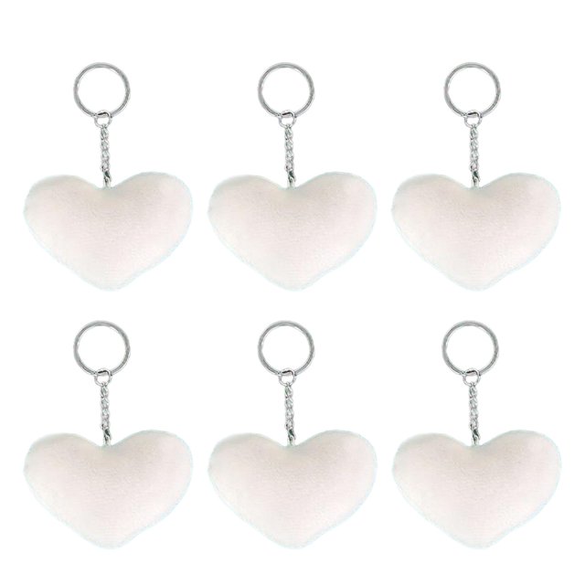 6x Llavero de Sublimación Baoblaze Espacios en Blanco Doble Cara 76 cm