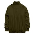 thumbnail image 4 of Mohiass Womens Sweatshirt Casual Long Sleeve Fleece Pullover Tops Fall Fashion Button Loose Clothes Warm Winter Y2K Clothes Army Green S, 4 of 4
