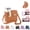 Brown, variant on Outdoor Portable Crossbody Water Cup Storage Bag,Wear-Resistant Water Bottle Bag compatible with Stanley 40 oz Tumble (yellow (B))