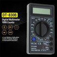 thumbnail image 4 of SUTENGDA Voltmeter Ammeter Ohm Digital Multimeter Battery & Leads Electric, 4 of 11