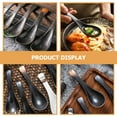 thumbnail image 4 of Hieromout 4-Pack Japanese Ramen Soup Spoons Ceramic Noodle Spoons Rice Spoons for Asian Cuisine, 4 of 10