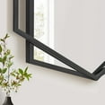 thumbnail image 6 of 24"x 36" Hexagon Wall Mirror, Modern Geometric Design with Black Metal Frame, Decorative Industrial Mirror for Bathroom, Entryway, Living Room, 6 of 8