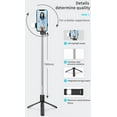 thumbnail image 3 of XIHAMA Selfie Stick with Light, 3 in 1 Extendable 360° Rotation Phone Tripod Stand with Detachable Wireless Remote, Portable CellPhone Holder Compatible with iPhone 16/Galaxy/Huawei/LG, 3 of 9