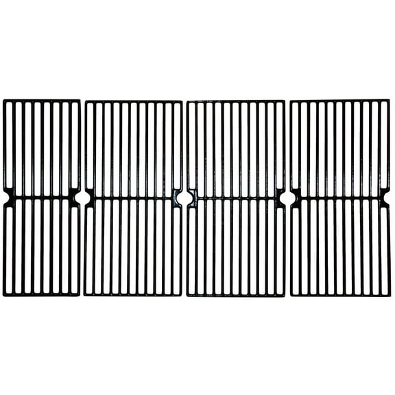 4pc Gloss Cast Iron Cooking Grid for Master Forge and Brinkmann Gas Grills 33"