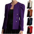 thumbnail image 5 of BangWanChi Sweatshirt Blazer Jacket Women Fashion Women's Color Long Sleeve Slim Tops Blouse Suit Outwear, 5 of 5