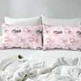 thumbnail image 6 of Twin Cartoon Cat Bed Sheets Set for Kids Boys Girls,Lovely Cats Sheet Set,Love Heart Sheets,Cute Kitten Pet Animal Flat Fitted Sheet with 1 Pillowcase,Deep Pockets, 6 of 6
