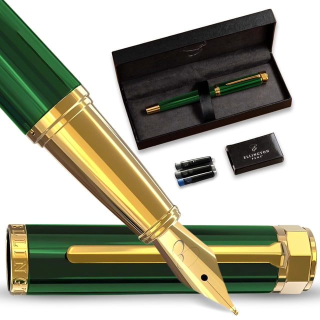 Pluma estilográfica Ellington Pens Emerald Enigma punta media