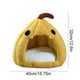 thumbnail image 3 of Cama para Gatos con Forma de Calabaza de Halloween | Caseta Semicerrada y Cálida para Mascotas con Cojín Extraíble y Lavable y Base Antideslizante | Cama Pequeña de Felpa de Algodón Suave para Uso En, 3 of 6