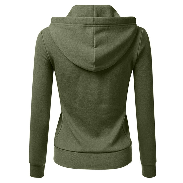 Virmaxy Women's Hooded Sweatshirt, Minimalist Casual Style
