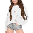 thumbnail image 4 of Gyujnb Kids Halloween , Halloween Print Long Sleeve Pullover Sweatshirt for Kids Girls and Boys Cozy Jacket Top with Cute Design, Halloween Outfits,3-4 Years, 4 of 4