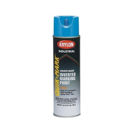 Krylon Quik-Mark Solvent-Based APWA Blue Industrial Inverted Marking Paint