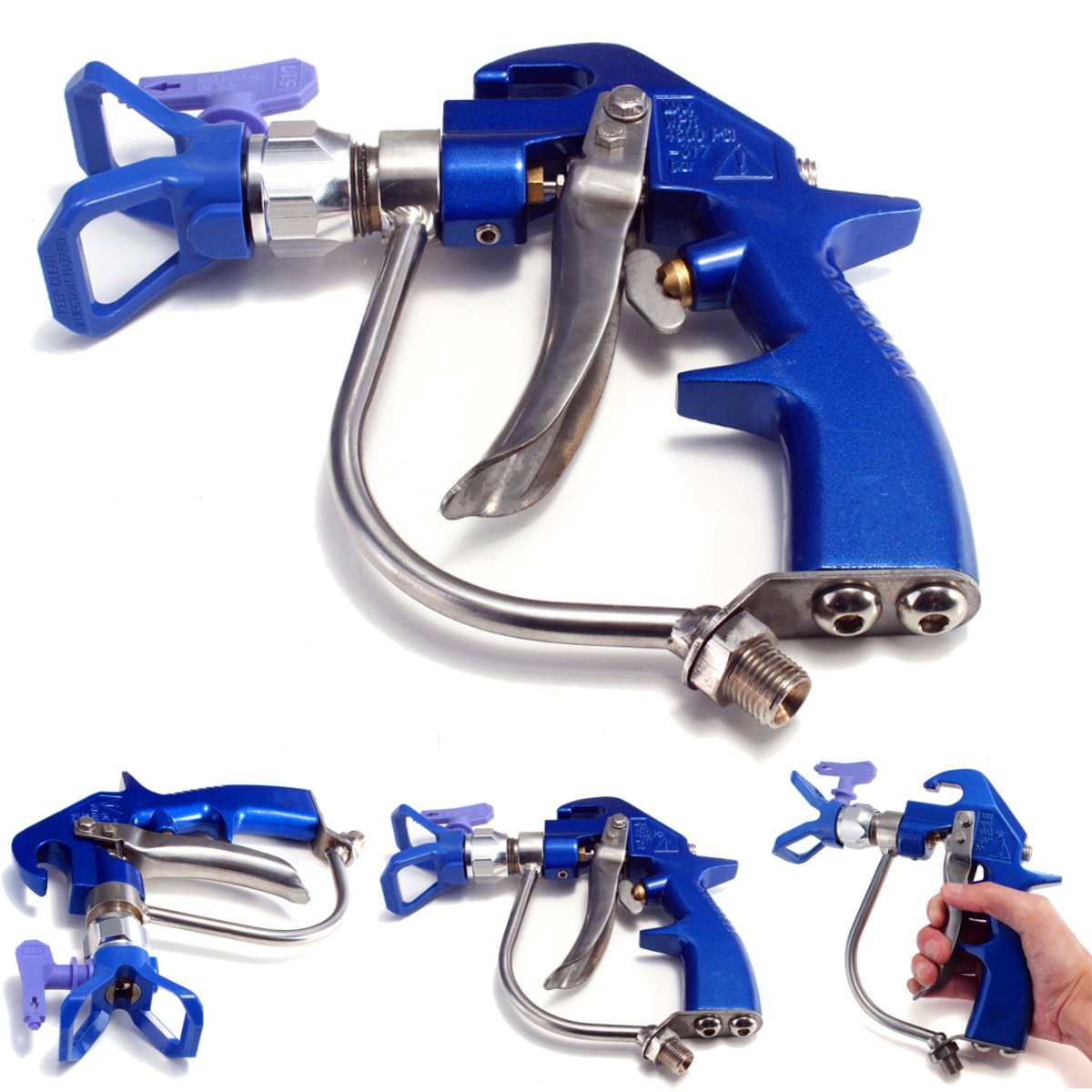 4600PSI Highpressure Airless Paint Spray Gun Metallic for Sprayer