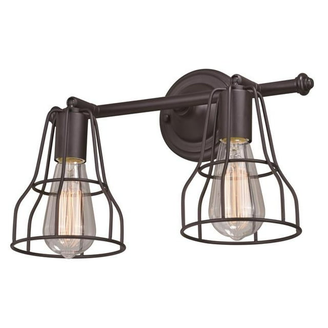 Vaxcel International W0312 Clybourn 2 Light Wall Light in Oil Rubbed Bronze