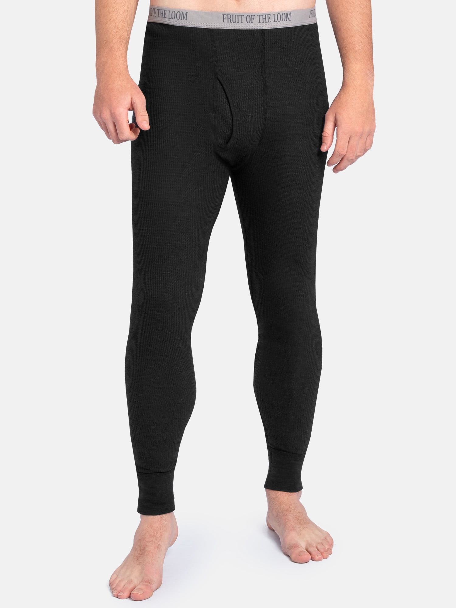 Fruit of the Loom Men's Slub Waffle Thermal Underwear Bottom, Sizes S-5XL