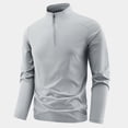 thumbnail image 6 of Lmnyox Sports Shirts for Men Long Sleeve Quarter Zipper Mock Neck Pullover Lightweight Athletic T-Shirts, 6 of 8