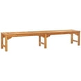 thumbnail image 5 of Teak Wood Santa Monica Backless Outdoor Patio & Garden Bench, 10 foot, 5 of 5