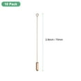 thumbnail image 3 of 10-Pack Brooch Stick Pins, 2.8 Inch Copper Long Needle Eye Pin with Stopper Ends for DIY Clothing/Accessories/Suit tie/hat/Scarf/Jewelry, Straight Flat Head Pins [Rose Gold], 3 of 6