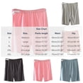 thumbnail image 3 of LIaqionyy Women's Maternity Shorts Pajama Pants Adjustable Waist Soft Pregnancy Cropprd Pant Stretchy Lounge Bottoms, 3 of 5