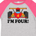 thumbnail image 4 of Inktastic Race Car 4th Birthday Boys Toddler T-Shirt, 4 of 5