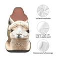 thumbnail image 4 of Fotbe Cute Alpaca in Daze Funda para Asiento de Auto con Estampado – Impermeable y Antisudor – Ajuste Universal, Lavable a Máquina, Antideslizante (1 Pieza), 4 of 5