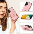 thumbnail image 4 of Fit for Samsung Galaxy A13 4G Case Card Pocket 360° Rotatable Ring Holder Kickstand, Shockproof Drop Resistant PU Leather Soft TPU Back Protective Phone Case For Samsung Galaxy A13 4G, Pink, 4 of 8