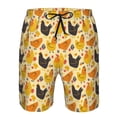 thumbnail image 4 of Naloa Funny Chicken Men's Beach Shorts, Surfing shorts, Swim trunks, Quick Dry Swim Trunks for Surfing Beach Fun - X-Large, 4 of 9