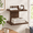 Black-2-13.78 x 11.02 Inch, variant on 3 Tier Glass Black Floating Shelf, 15 x 11 Inch, Wall Mount for Media Devices