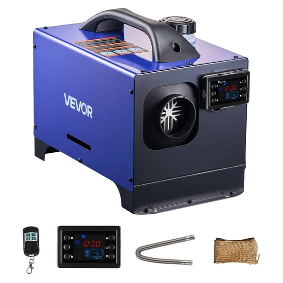 VEVOR Diesel Heater, 8KW, DC 12V/24V, All in One Portable Diesel Air Heater with Remote Control and LCD Display, Fast Heating Low Noise, 1.3 Gal Fuel Tank for Vehicles, RVs, Vans, Tractors and Trucks