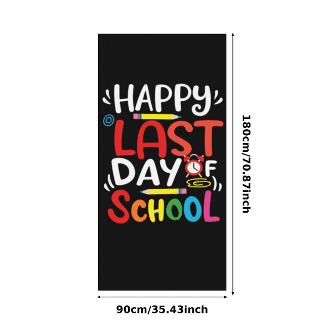 Bannière de Graduation Colorée Matériau Polyester Rentrée Scolaire Affiche Décorative pour Célébration Événement Intérieur