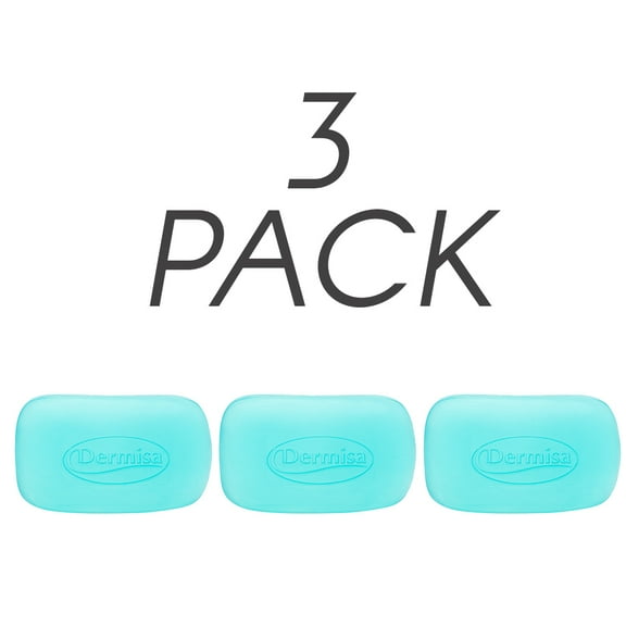 Dermisa Glycerin Bar Soap. Refreshing Fragrance. Protect, Cleanse and Moisturize. Vegetable Based. With Aloe Vera. For Facial Care. 3 Oz / 85 g. Pack of 3
