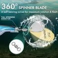 thumbnail image 3 of TRUSCEND Easy Catch Fishing Lures with Vibrating Swimming Flashing and Jigging Action, Ultimate Search Bait for All Fish Specie, Amazing Ice Fishing Jig Spinners with BKK Hook, Long Cast Spinner Bait, 3 of 8