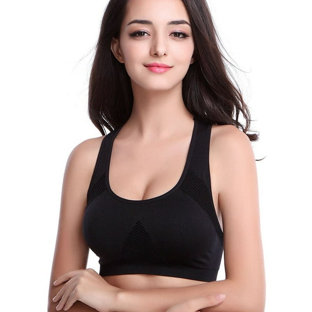 DeRuiLaDy Seamless Padded Vest Comfort Breathable Bra Underwear Wire Free  Push Up Bras for Women Brassiere Absorb Sweat Tops