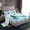Blue White, variant on Feelyou Snowman Full Size Sheets for Kids, Christmas Cartoon Cabin Bed Sheets, Western Festival Sheet Sets, Lightweight Room Decor, 4pcs