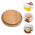 thumbnail image 3 of 4 tapas de madera para tazas, reutilizables, para teteras, bebidas calientes, 3 of 7