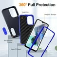thumbnail image 4 of for Samsung Galaxy A17 Case, Samsung Galaxy A17 Phone Case with Built in Kickstand, Shockproof/Dustproof/Drop Proof Heavy Duty Military-Grade Rugged Protective Cover for Samsung Galaxy A17,Blue, 4 of 8