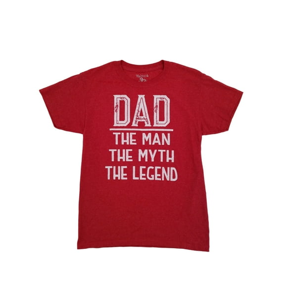 Mens Red Heather Dad The Man The Myth The Legend Fathers Day T-Shirt XX-Large