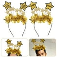 thumbnail image 6 of LOLIPPYY 4pcs 2026 New Year Hairband: Christmas Eve Headband - Star Hair Hoop - Head Bopper - Shining Party Headdress For Women Men Girls Photo Props, 6 of 8