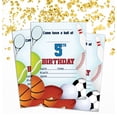 thumbnail image 2 of Darling Souvenir Blue Birthday Invitation Card Printable Fill or Write In Blank Invites Party Supplies Pack Of 28 5 x 7 Inches, 2 of 5