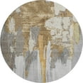 thumbnail image 2 of Addison Rugs Mayfield Premium Machine Washable Transitional Abstract Ivory Round Rug, 8' x 8', 2 of 6
