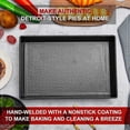 thumbnail image 4 of 3 Pcs Detroit Style Pizza Pan Hard Rectangular Pizza Pans Non Stick Sicilian Style Pizza Pan Dish Pr, 4 of 5