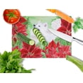 thumbnail image 2 of Carolines Treasures CK1339LCB Samoyed Poinsettas Glass Cutting Board, Large, 2 of 2