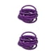 thumbnail image 1 of Jumpingount 10 piezas de bandas para el cabello Bling Topknot soporte de protección universal ajustable de moda para accesorios de mujer púrpura Morado oscuro 2Conjunto, 1 of 6
